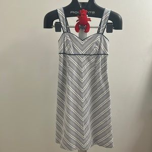 Lilly Pulitzer blue and white striped dress